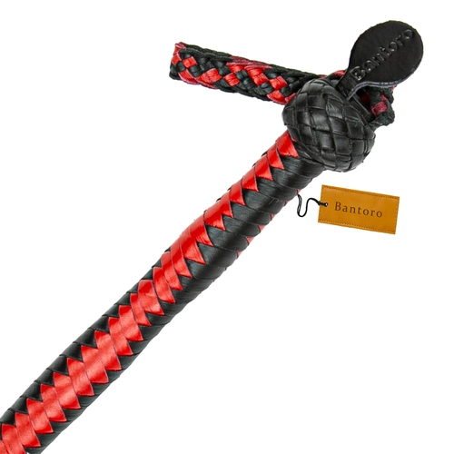 8-Plait Braided Leather BDSM Paddle