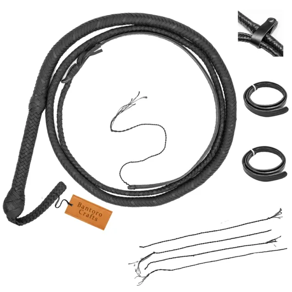 black nylon bullwhip