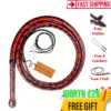 black red kangaroo leather bullwhip