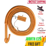 brown kangaroo leather bullwhip