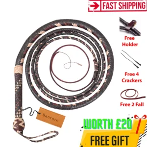 premium leather bullwhip