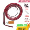 red black kangaroo leather bullwhip