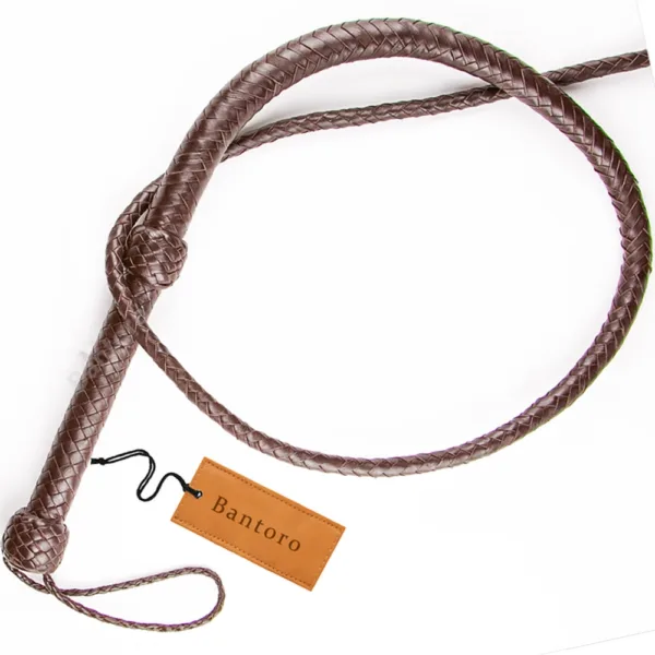 top grain leather bullwhip