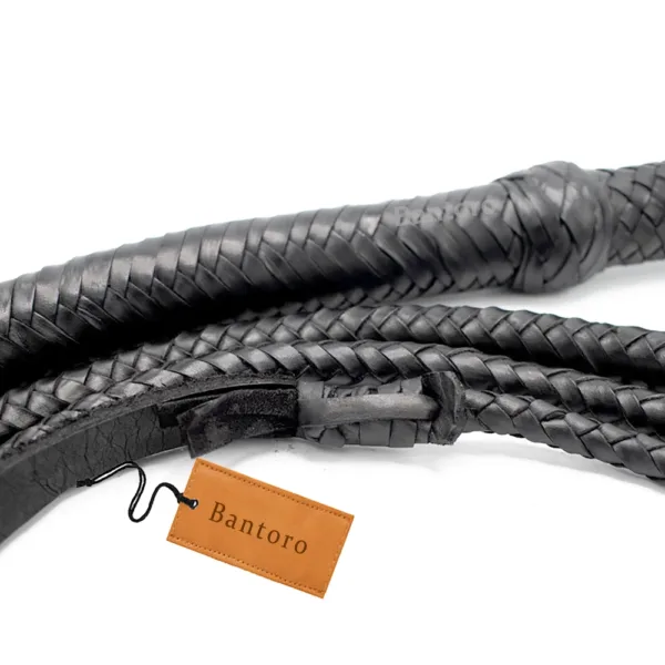 top grain leather bullwhip