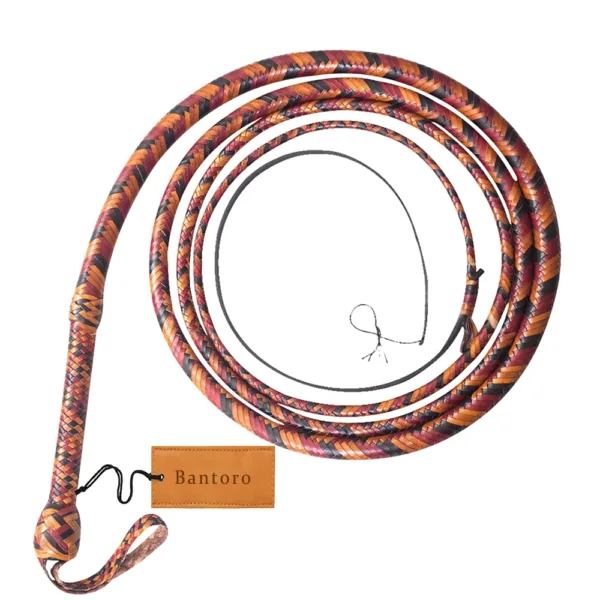 top grain leather bullwhip