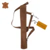 brown leather quiver