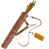 brown leather quiver