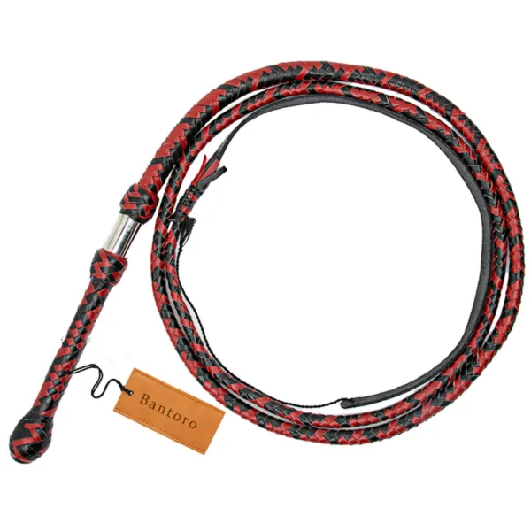 red and black bullwhip