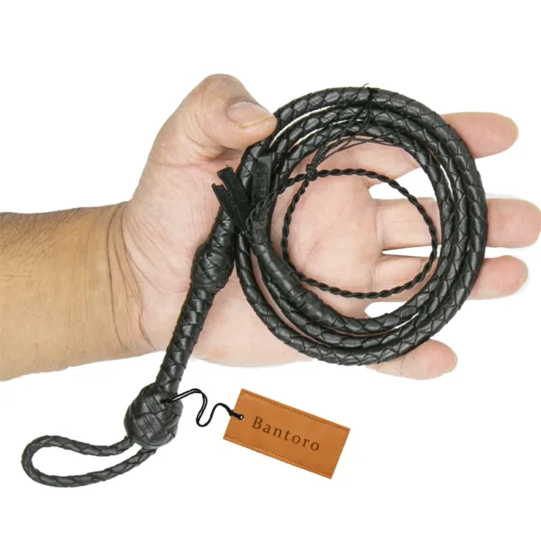 black-leather-mini- whip-wp015bl