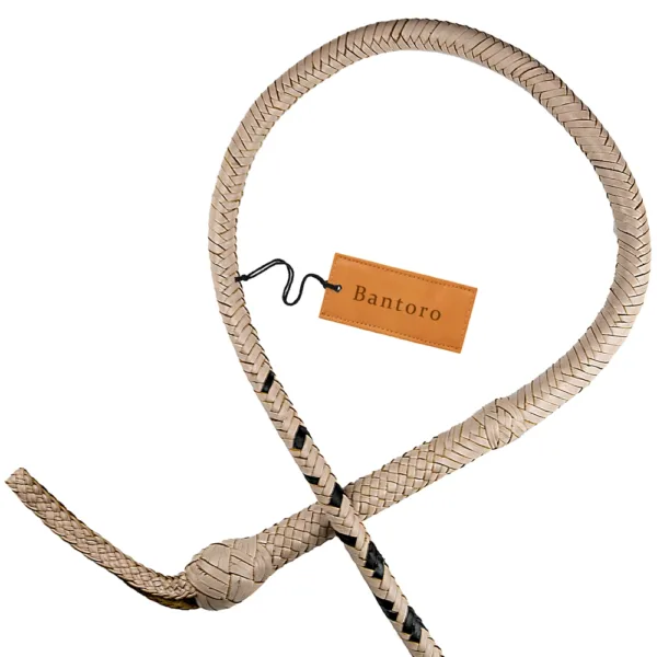 brown kangaroo leather bull whip