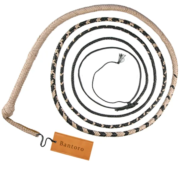 top grain leather bullwhip