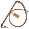 brown leather stockwhip