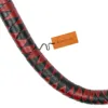 Leather Dragon Tail Whip Red and Black 3 Foot