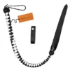 Black 3 Foot Leather Dragon Tail Whip