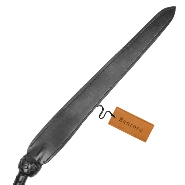 Leather Dragon Tail Whip Black 3 Foot