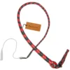 red and black 3ft leather snake whip shot-loaded bullwhip for sale online