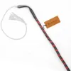 Red and Black 3 Feet Leather Snake Whip | Shot Loaded Bullwhip with Lead Balls