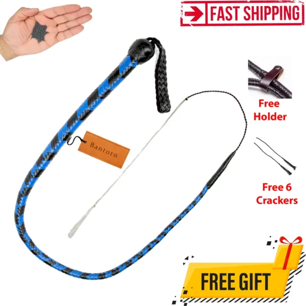 Black and Blue Snake Whip