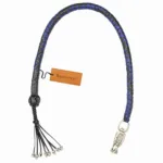 blue and black biker whip