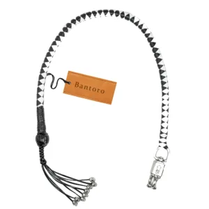 Black And White Biker Whip