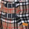 Men’s Scottish kilt worn with traditional sporran and belt