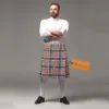 Men wearing Scottish Highland kilt as formal traditional dress