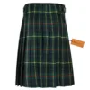 Men’s Scottish kilt showing pleats and tartan pattern