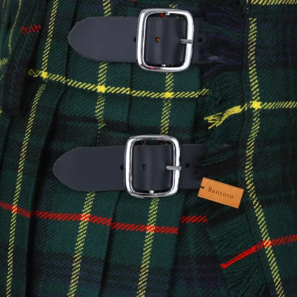 Back view of men’s Scottish kilt with belt loops