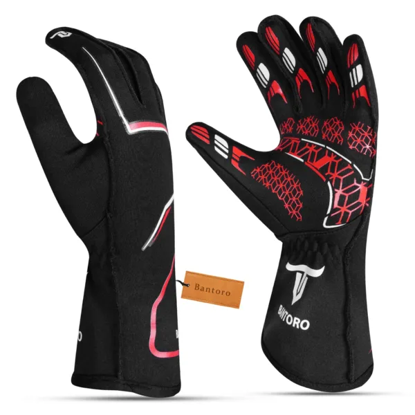 go kart racing gloves silicone palm grip kart racing gloves