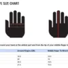 go kart racing gloves size chart hand measurement guide for karting gloves