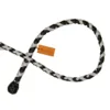 mini pocket whip 3ft black white flexible loop shape