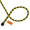 mini pocket whip 3ft yellow black flexible loop shape