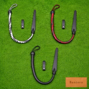 bdsm dragon tail whip set black red white leather full length display all variants