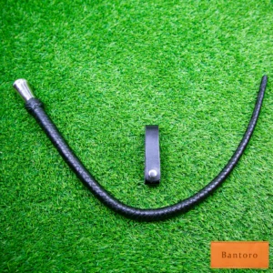 leather bdsm crop full view with holder