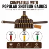 Cowhide Leather Shotgun Shell Holder Leg Belt compatible with 12 gauge 16 gauge and 20 gauge shotgun shells
