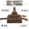 Cowhide Leather Shotgun Shell Holder Leg Belt high capacity shell storage with quick reload access and organized loop layout