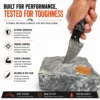 Damascus Steel Skinning Knife demonstrating strength and durability in outdoor use