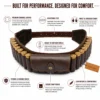 Leather Shotshell Bandolier Belt curved adjustable design for waist and shoulder carry with 19 shell capacity