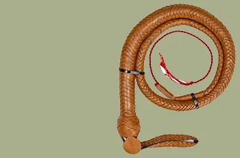 Snake whip shot loaded handcrafted leather snake whip
