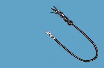Handcrafted leather motorcycle whip for Harley and custom motorcycles