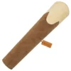 Suede Leather Archery Back Quiver premium brown close front view with suede finish