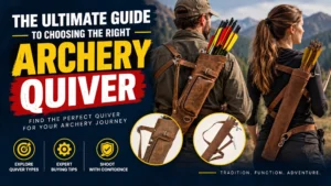 Man and woman wearing leather archery quivers – ultimate guide to choosing the right archery quiver